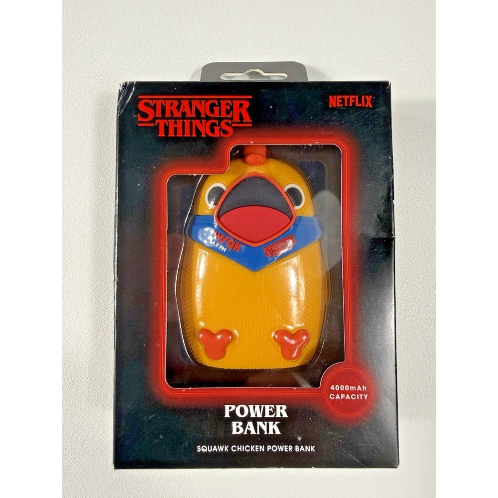 Stranger Things Squawk Chicken 4000mAh Power Bank Netflix NIB Sealed